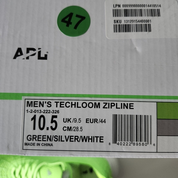 APL Mens Techloom Zipline Sneakers Lime Green Size 10.5 - Picture 3 of 11